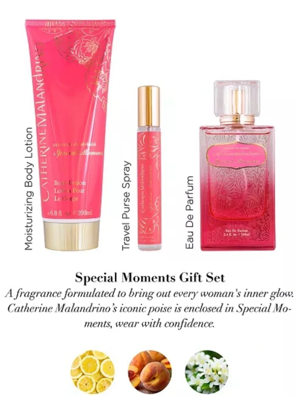 Catherine Malandrino Pink Special Moments Bath & Body Gift Set-Plus more❤️